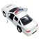 Zugar Land DieCast Pull Back Police Car Caprice 45 Chevy Blue White and Black Openable Doors Pull Back Action Realistic Highway Patrol Police Vehicles 1 White