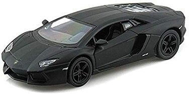 Lamborghini Matt Black Aventador LP 7004 138 5 Pull Back Diecast Car