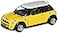 KiNSMART Mini Cooper S 5inch 128 Scale Die Cast Metal Model Toy Cars Yellow