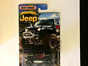 Mattel MATCHBOX JEEP ANNIVERSARY EDITION BLACK JEEP HURRICANE