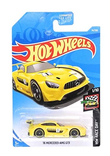 Mattel Hot Wheels 2019 Hw Race Day 110 16 MercedesAMG GT3 Yellow