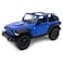 KiNSMART Jeep Wrangler Rubicon Off Road 4x4 5 inch 134 Scale Die Cast Model Replica Toy Car Blue Opentop