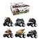 DINOBROS Dinosaur Toy Pull Back Cars 6 Pack Dinosaur Boy Toys Age 34567 Dino TRex Games