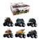 DINOBROS Dinosaur Toy Pull Back Cars 6 Pack Dinosaur Boy Toys Age 34567 Dino TRex Games