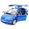 gidoyi Toy Car Model x Pull Back Car Toys Alloy Vehicles with Lights and Sound 132 Scale Model Car Blue