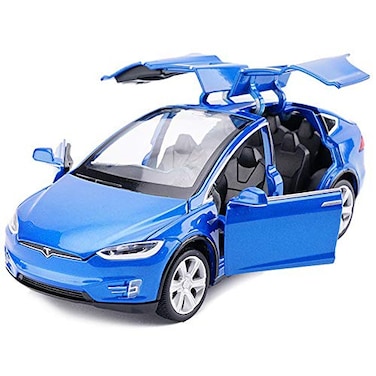 gidoyi Toy Car Model x Pull Back Car Toys Alloy Vehicles with Lights and Sound 132 Scale Model Car Blue