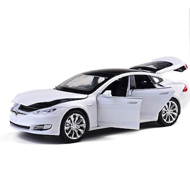 gidoyi Toy Car Model S Alloy Model Cars Pull Back Vehicles 132 Scale Car Toys for Toddlers Kids White