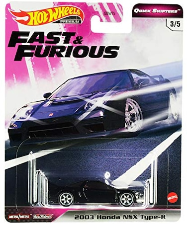 Hot Wheels DieCast Hotwheels 2020 Premium Fast Furious Quick Shifters 35 2003 H0nda NSX TypeR Black