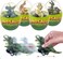Cherislpy 4 Pack Jumbo Dinosour Eggs with Dinosaur Pull Back Cars Dinos Vehicles Toys Inside for Kids Boys Girls Easter Basket Stuffers Party Favors Easter Egg Hunt
