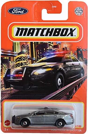 Matchbox Ford Police Interceptor Gray 95100