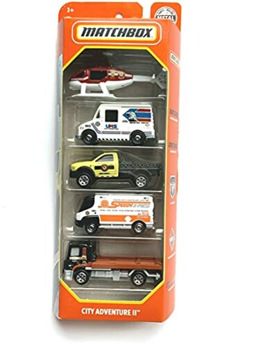 Matchbox City Adventure II 2021 164 Scale 5 Pack Vehicles