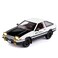 BDTCTK 124 AE86 Initial D Model Car Big Toy Car Zinc Alloy Pull Back Toy Car with Sound and Light for Kids Boy Girl Gift Black
