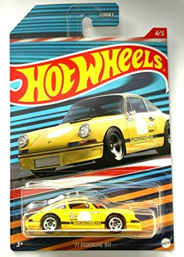 Die Cast DieCast Hot Wheels 71 Porsche 911 Yellow 2022 Themed Exotics Series 45