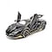 iLooboo Alloy Collectible Black Lambo Toy Pull Back Vehicles Diecast Cars Model with Light Sound