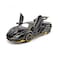 iLooboo Alloy Collectible Black Lambo Toy Pull Back Vehicles Diecast Cars Model with Light Sound