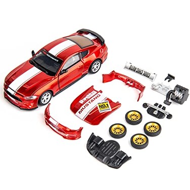 TGRCM-CZ TGRCMCZ 142 Ford Mustang Model DIY Car Kit Educational Building Toy Childrens Gift Red