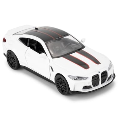 RMZ City 136 BMW M4 CSL Model Car Alloy Toy Car with Pullback FunctionDiecast Toy Car with Doors Open Collection Kids Toy for Aged 3 and up Gift White
