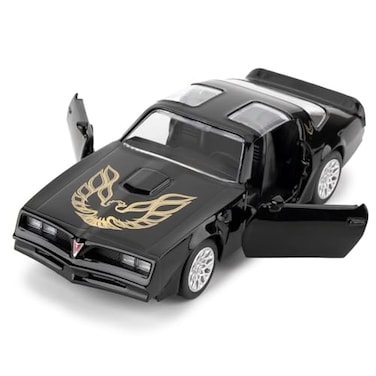 RMZ City Pontiac Firebird Trans Am Toy Car 136 Scale Diecast Pull Back Model Car Doors Open Collection Kids Toy for Aged 3 and up Gift Black