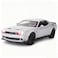 BDTCTK 132 Dodge Challenger Hellcat Model Car Zinc Alloy Pull Back Toy car with Sound and Light for Kids Boy Girl GiftGray