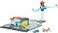 Matchbox Toy Car Playset Takeoff Adventure Airport Set with DieCast Audi in 164 Scale Plastic Plane TakeOff Landing Feature Storage