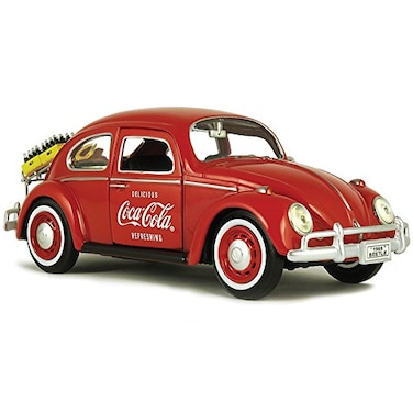 Coca-Cola CocaCola 124 1967 Volkswagen Beetle with rear Decklid Rack 2 bottle cases