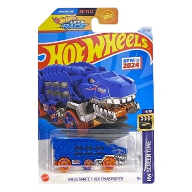 Hot Wheels Ultimate TRex Transporter Blue HW Screen Time 410