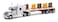 NewRay Newray International Lonestar Flatbed with Radioactive Waste Barrels 132 Scale Model Toy Truck