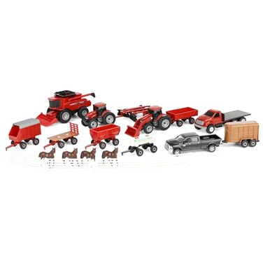 ERTL 164 Case IH Tractor and Vehicle 20 Piece Value Set ZFN44091