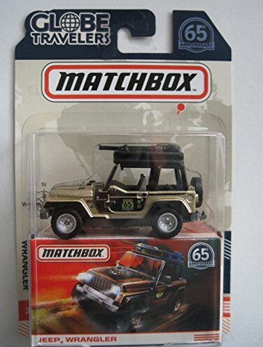 Matchbox MATCHBOX Globe Travelers GoldBlack JEEEP Wrangler 65TH Anniversary