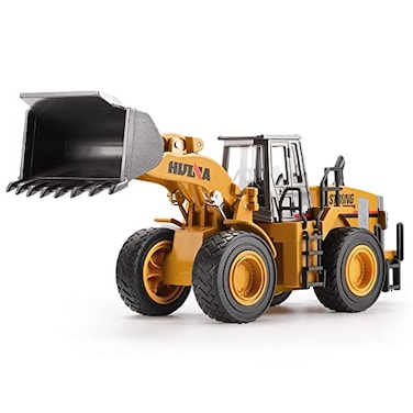 duturpo 140 Scale Diecast Four Wheel Loader Truck Toy Metal Construction Equipment Bulldozer Models for Kids