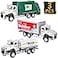 G.C GC 3 Pack Diecast Transport Vehicles Set Garbage Truck Tanker Delivery Truck 150 Scale Pull Back Metal Model Car Toys for Boys