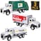 G.C GC 3 Pack Diecast Transport Vehicles Set Garbage Truck Tanker Delivery Truck 150 Scale Pull Back Metal Model Car Toys for Boys