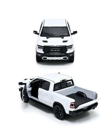 KiNSMART 2019 Dodge Ram 1500 Pickup 146 O Scale 5 Die Cast Metal Model Toy Truck White