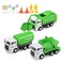 FIVEDAOGANG Toy Vehicles Set 3 Pack Sanitation Truck Car Model Garbage Trucks Water Tanker Playset with 8 Signpost Friction Power for Boys Age 3 Toddlers Kids Holiday Birthday Gift Children