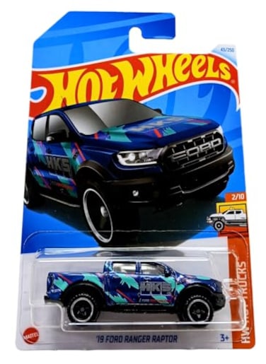 Mattel Hot Wheels 19 Ford Ranger Raptor HW Hot Trucks 210 Blue 43250