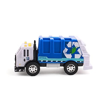 Mighty Fleet Toughest Minis 5 Garbage Truck Toy wLights Sounds Realistic Design Batteries Included Age 3