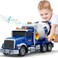Bstoyder Kids Toys for 3 4 5 6 7 8 Years Old Boys 15 Large Cement Mixer Truck Toy with Lights Sounds Blue Toddler Friction Powered Truck Vehicle Toy for Boys Girls Christmas Birthday Gifts