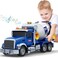 Bstoyder Kids Toys for 3 4 5 6 7 8 Years Old Boys 15 Large Cement Mixer Truck Toy with Lights Sounds Blue Toddler Friction Powered Truck Vehicle Toy for Boys Girls Christmas Birthday Gifts