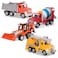 Driven by Battat 4Pack of 7 Construction Toy Trucks Includes Crane Truck Dump Truck Cement Mixer Excavator Lights Sounds Ages 3