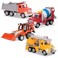 Driven by Battat 4Pack of 7 Construction Toy Trucks Includes Crane Truck Dump Truck Cement Mixer Excavator Lights Sounds Ages 3