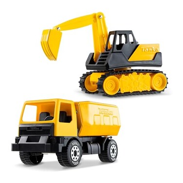 Tonka Steel Classics Giga Series Dump Truck Excavator 2Pack