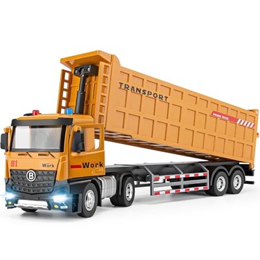 HAPYAD Dump Truck Toy Metal Cab Big Trucks for Toddlers Boys 35 165