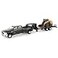 Case IH 132 Big Farm Ram Dually Quad Cab with Lowboy Trailer and Case SV340B Skidsteer Loader 47155