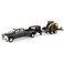 Case IH 132 Big Farm Ram Dually Quad Cab with Lowboy Trailer and Case SV340B Skidsteer Loader 47155