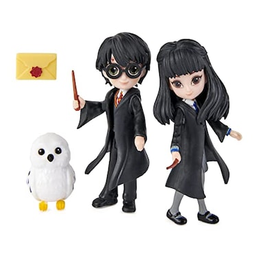 Wizarding World Magical Minis Harry Potter and Cho Chang Friendship Set with Creature Kids Toys for Ages 5 and up