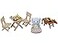 Calico Critters Bubblebrook Elephant Girls BBQ Picnic Set Dollhouse Playset with Figure and Accessories
