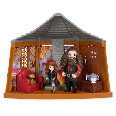 Wizarding World Harry Potter Magical Minis Hagrids Hut Playset with 2 Figures and 9 Doll Accessories Kids Toys for Ages 6 and up