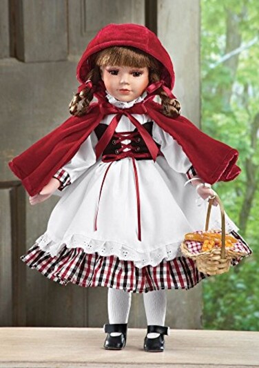 J Misa Jmisa 16 Standing Doll with Red Shawl