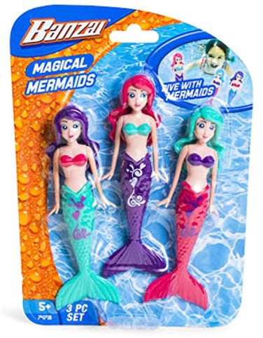 BANZAI Fun Stuff Banzai Spring and Summer 3 Piece Magical Mermaid Dolls in Assorted Colors