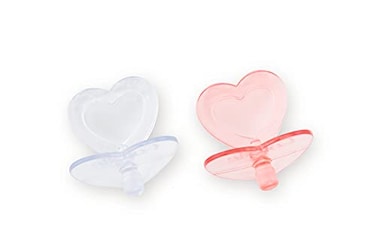 Corolle Heart Shaped Doll Pacifier Accessory for 1417 Dolls 2 Pack ClearPink 140370